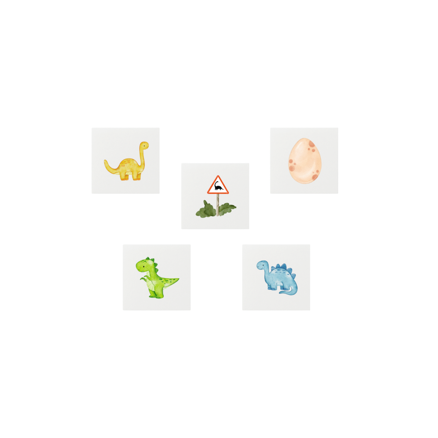 Dapper Dino - Temporary Tattoos