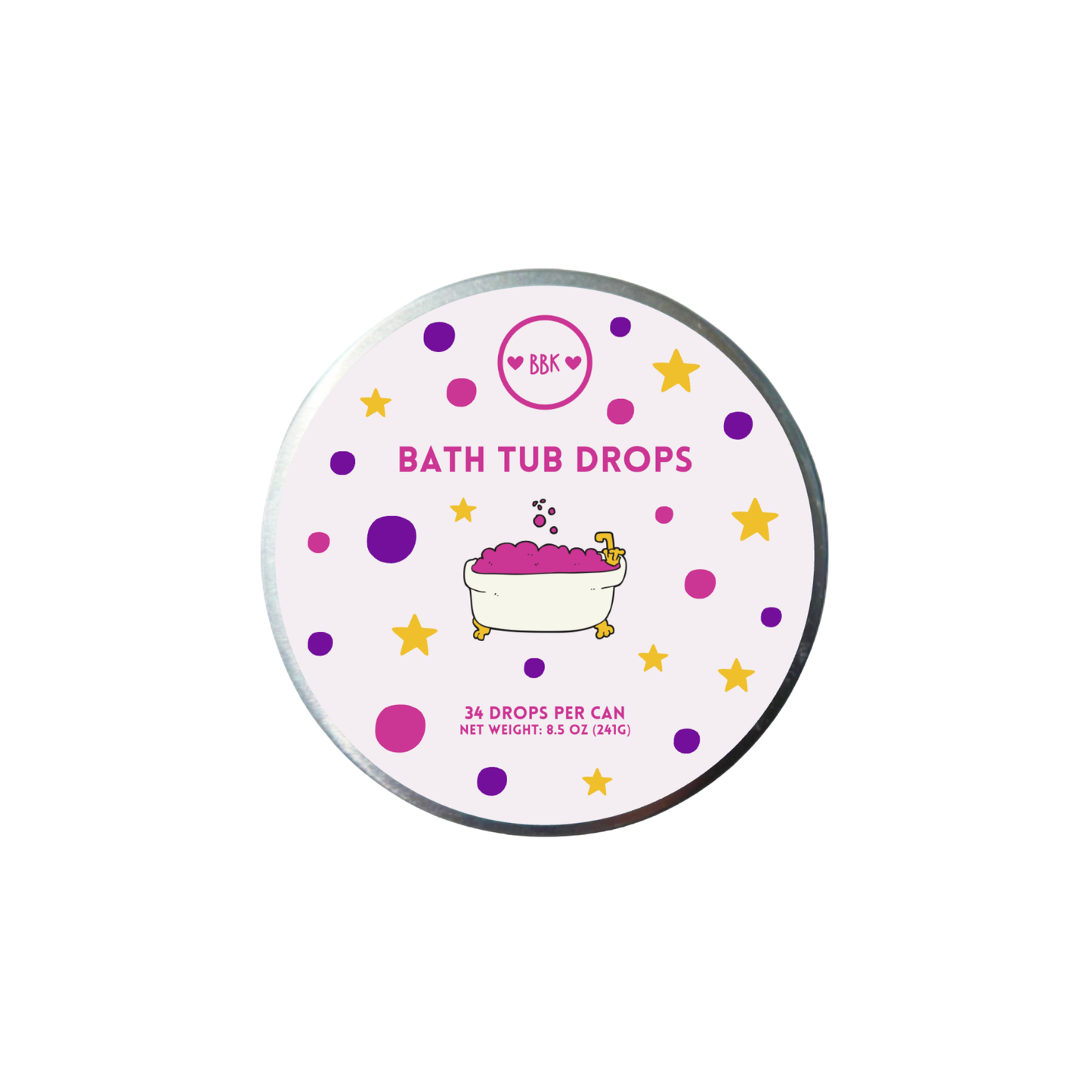 Bath Tub Drops - Pink and Purple