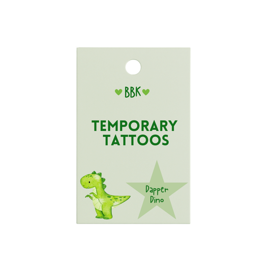 Dapper Dino - Temporary Tattoos