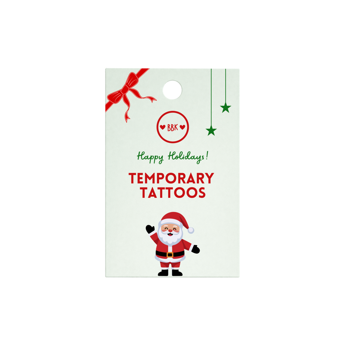 HAPPY HOLIDAYS! - Temporary Tattoos