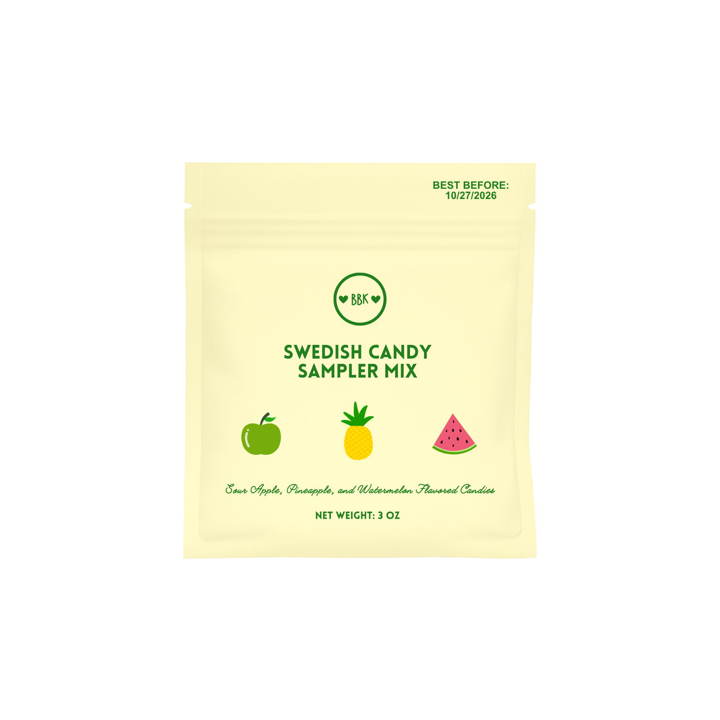 Swedish Candy Yellow Mix - Sampler